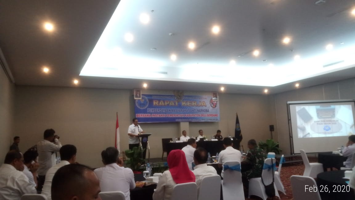 Rapat Kerja Kepala BNNP Bersama Jajaran Bupati Kab.Deli Serdang Rapat Kerja Kepala BNNP Bersama Jajaran Bupati Kab.Deli Serdang