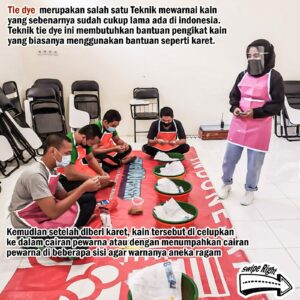 Pembuatan Tie Dye Klien Loka Rehabilitasi BNN Deli Serdang