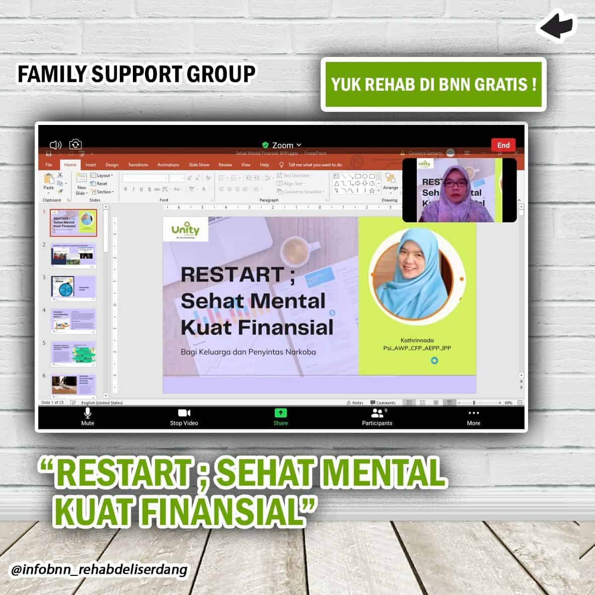 Family Support Group dengan tema “Restart; Sehat Mental Kuat Finansial”
