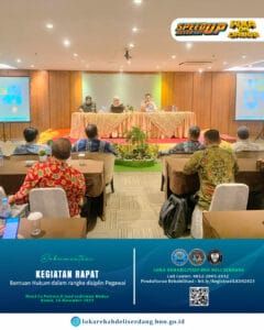 Kegiatan Rapat dalam rangka disiplin Pegawai
