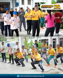 Olahraga Pagi di lingkungan Loka Rehabilitasi BNN Deli Serdang
