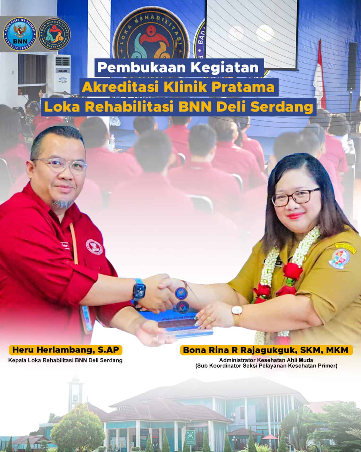 Pembukaan Akreditasi Klinik Pratama Loka Rehabilitasi Deli Serdang.