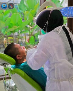 Penambalan Gigi Klien Loka Rehabilitasi BNN deli Serdang