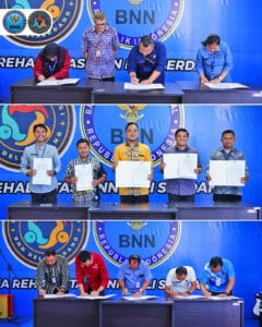 Penandatanganan Pakta Integritas pada Loka Rehabilitasi BNN Deli Serdang
