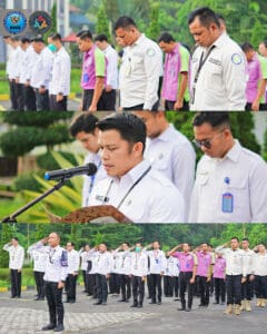 Apel Pagi Loka Rehabilitasi BNN deli Serdang sekaligus penyerahan piagam penghargaan pegawai terfavorit