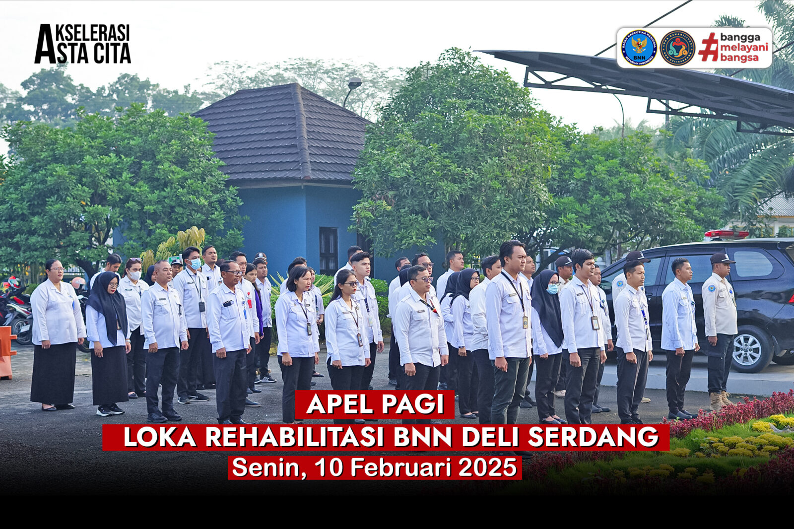 Apel pagi Loka Rehabilitasi BNN Deli Serdang Konsep Otomatis