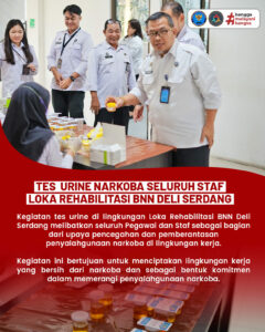 Tes Urine Narkoba seluruh staf di Lingkungan Loka Rehabilitasi BNN Deli Serdang. Tes Urine Narkoba seluruh staf di Lingkungan Loka Rehabilitasi BNN Deli Serdang.